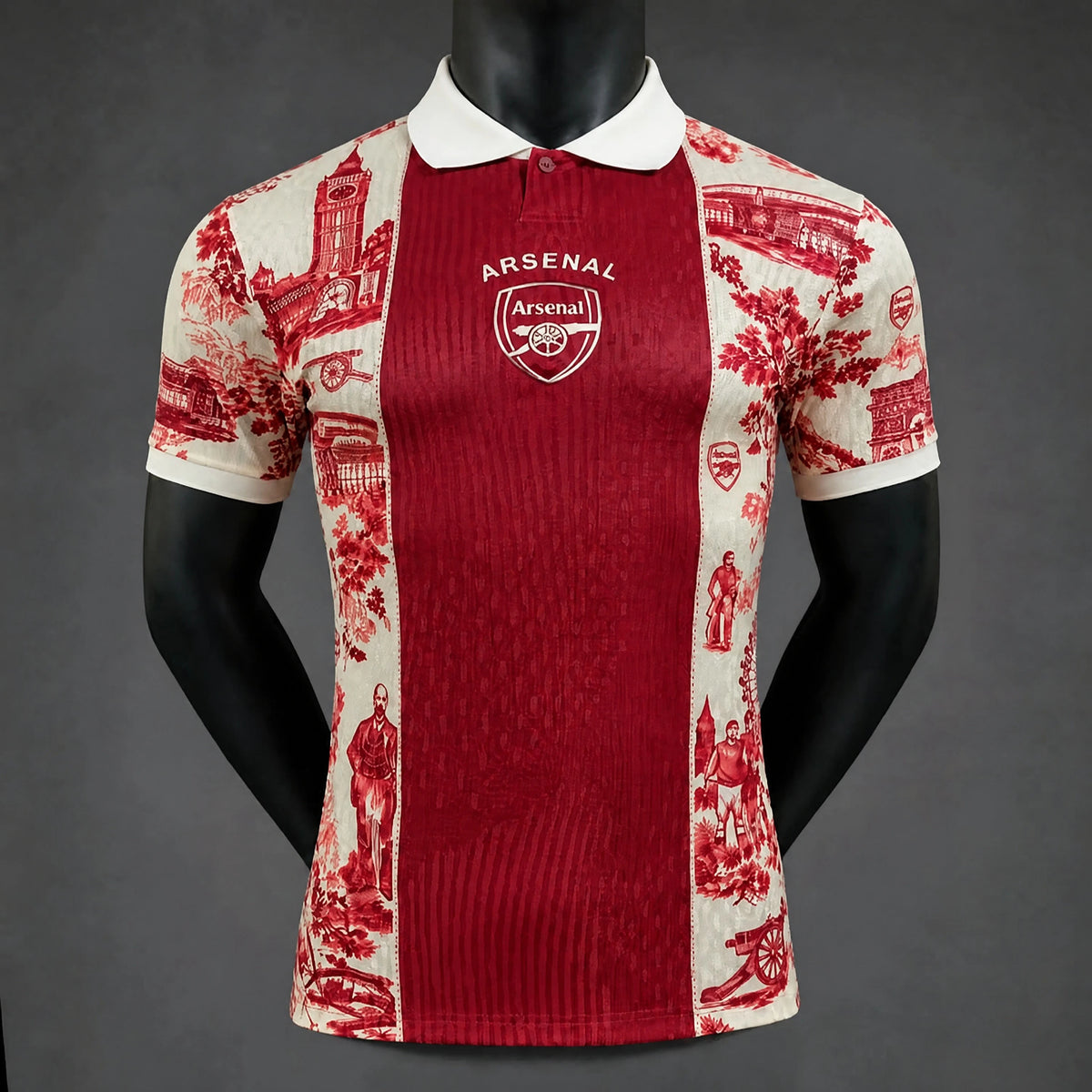 MAILLOT ARSENAL PLAYER 26/27 X DIOR POLO ROUGE