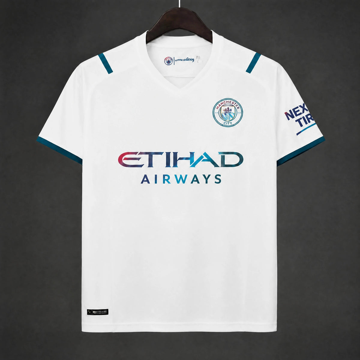 MAILLOT RÉTRO MANCHESTER CITY 2021/22 EXTÉRIEUR BLANC