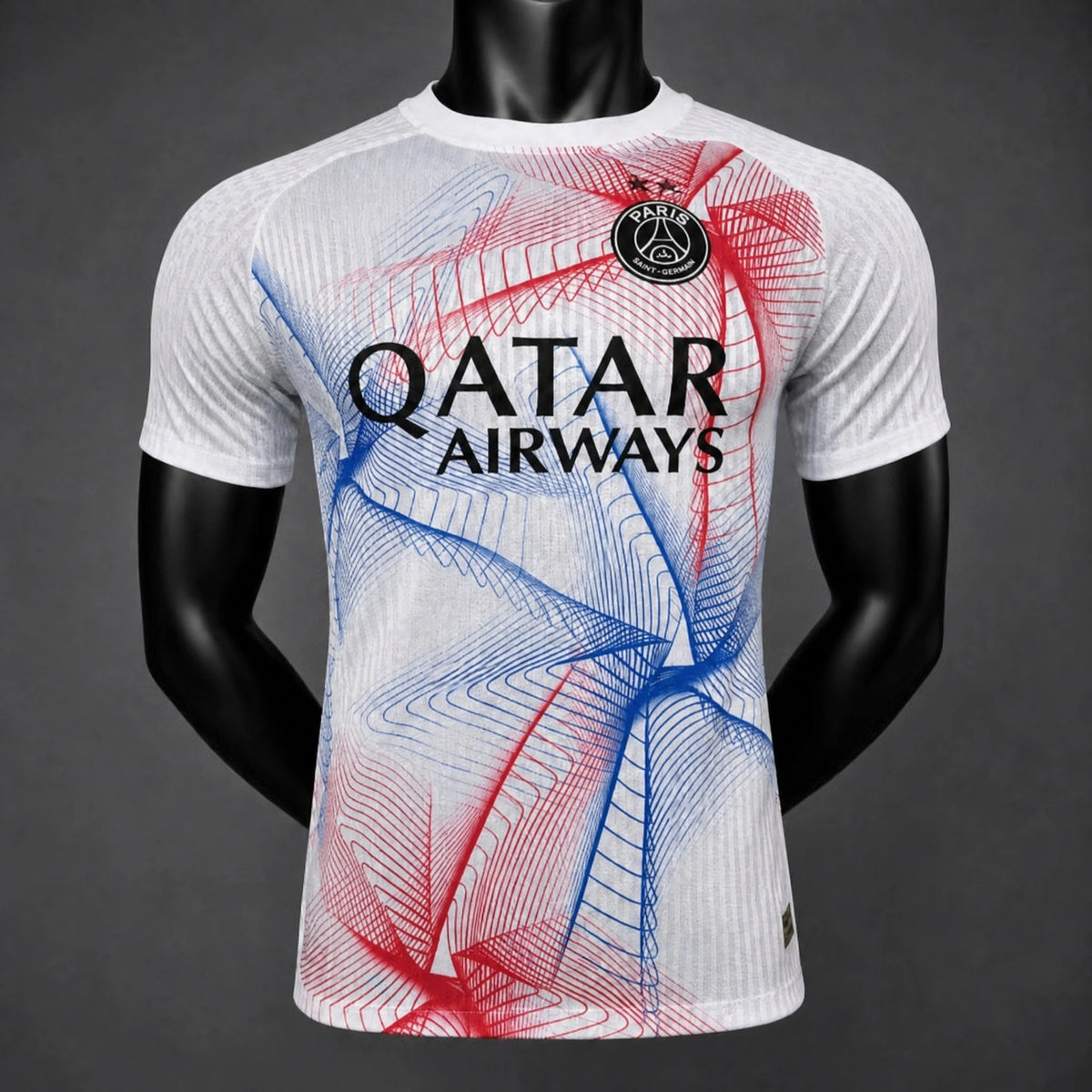 MAILLOT PSG PLAYER 26/27 AVANT-MATCH BLANC ROUGE ET BLEU