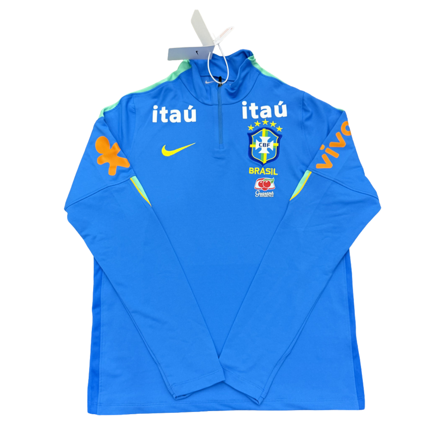 PULL ZIPPÉ BRÉSIL X BLEU