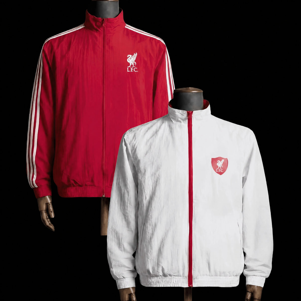 VESTE LIVERPOOL 2026 RÉVERSIBLE ROUGE ET BLANC