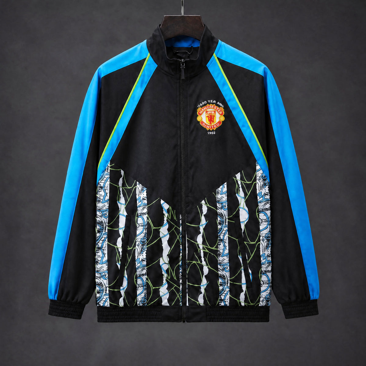 VESTE MANCHESTER UNITED VINTAGE 1990/92 NOIR BLEU