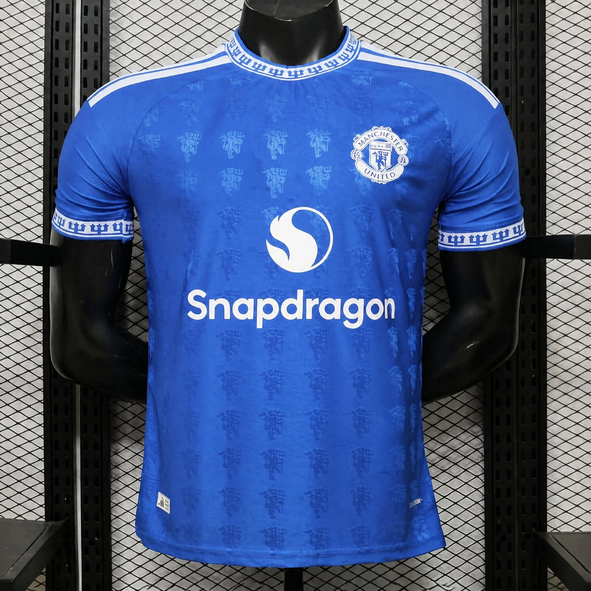 MAILLOT MANCHESTER UNITED PLAYER 26/27 BLEU JACQUARD DIABLE