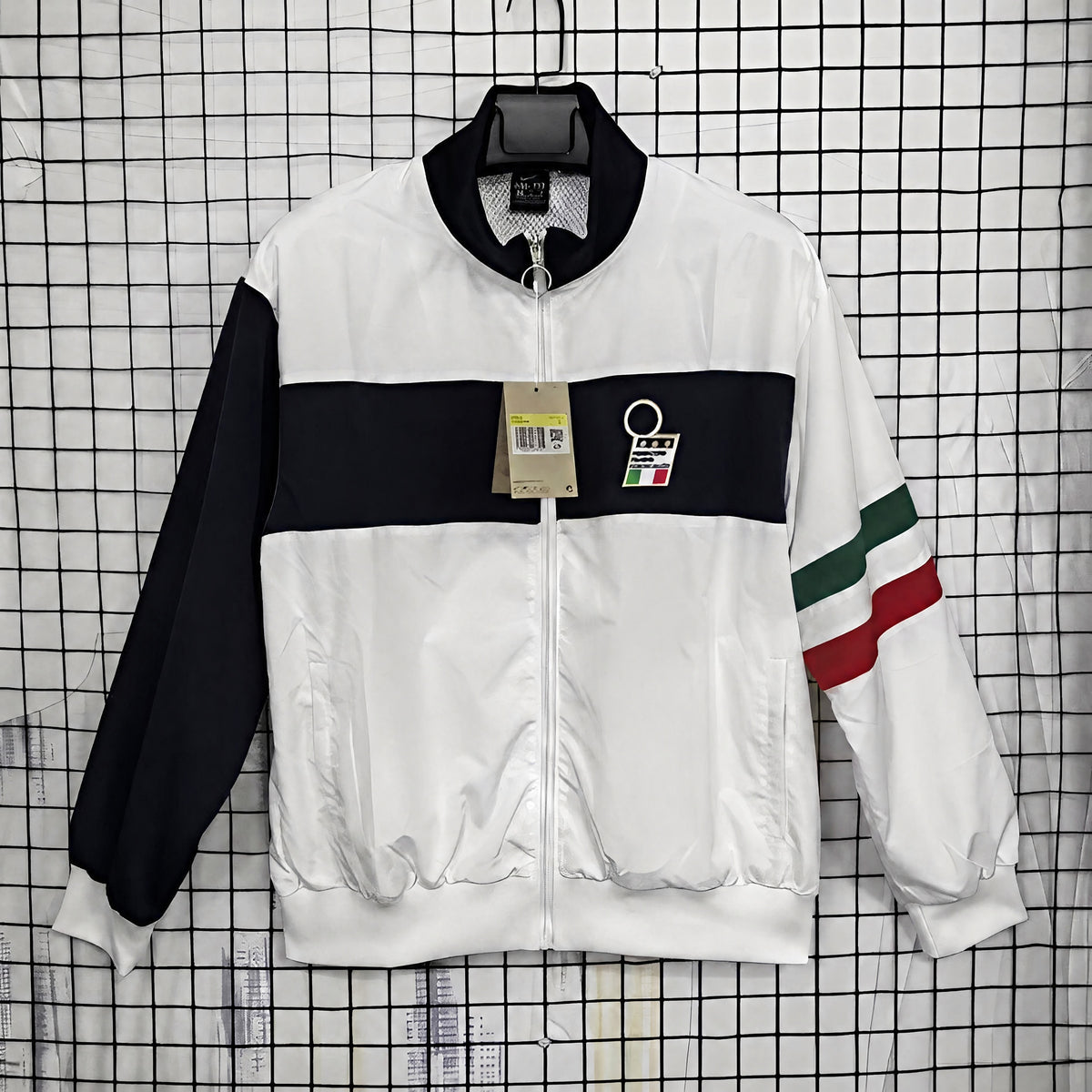 VESTE ITALIE COUPE-VENT VINTAGE 1994 BLANC