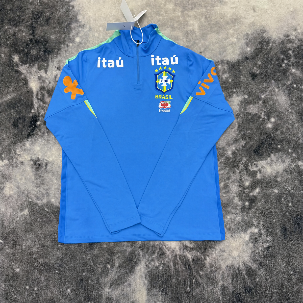 PULL ZIPPÉ BRÉSIL X BLEU ITAÙ