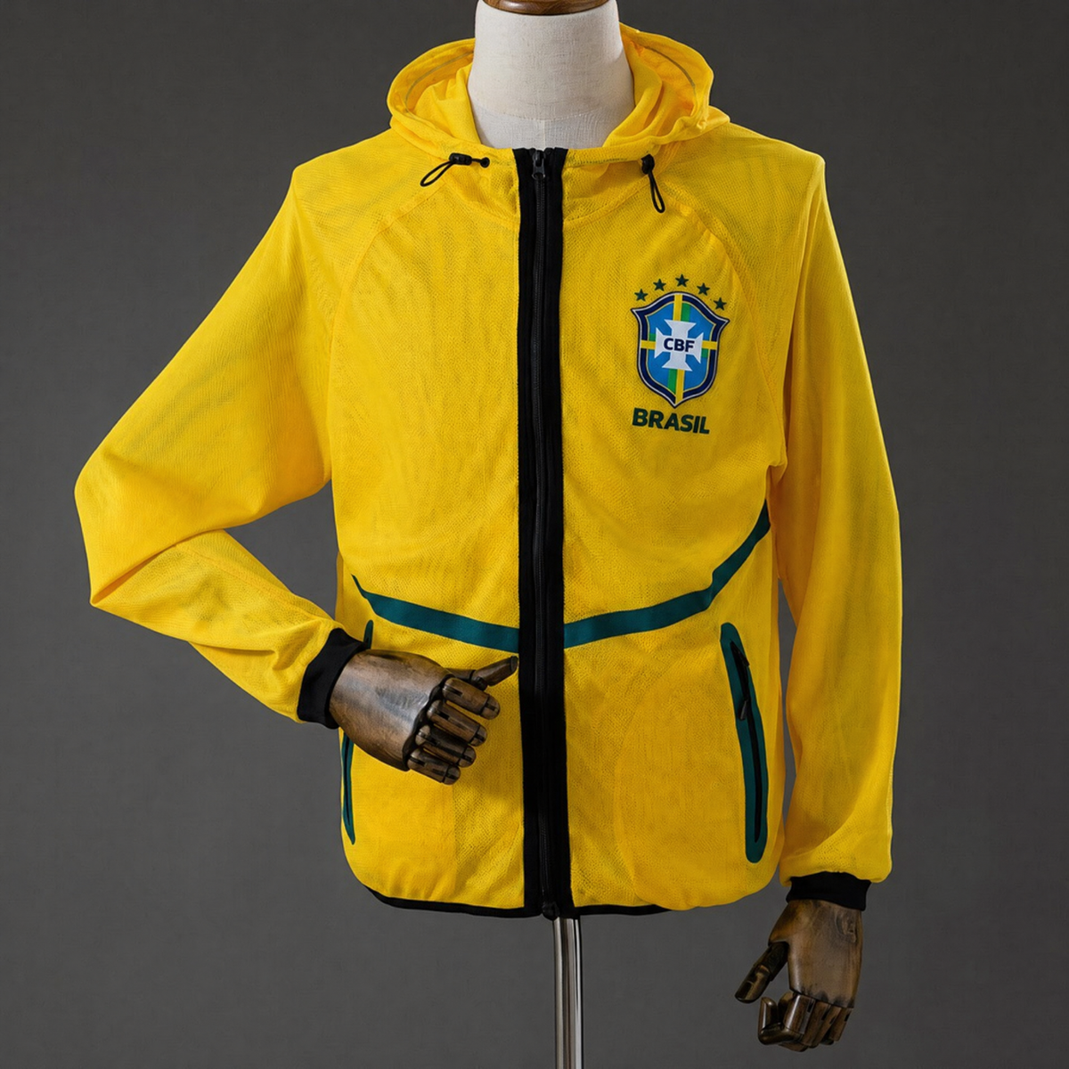 VESTE BRÉSIL JAQUETTE ANTHEM 2026 JAUNE