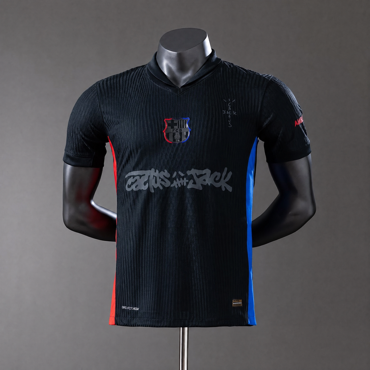 MAILLOT BARCELONE PLAYER 24/25 EDITION CACTUS JACK NOIR