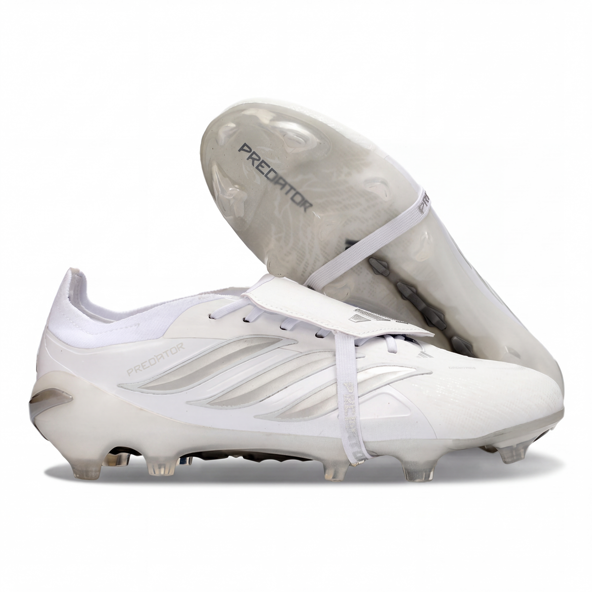 CRAMPONS 26 PREDATOR ELITE TONGUE FG BLANC