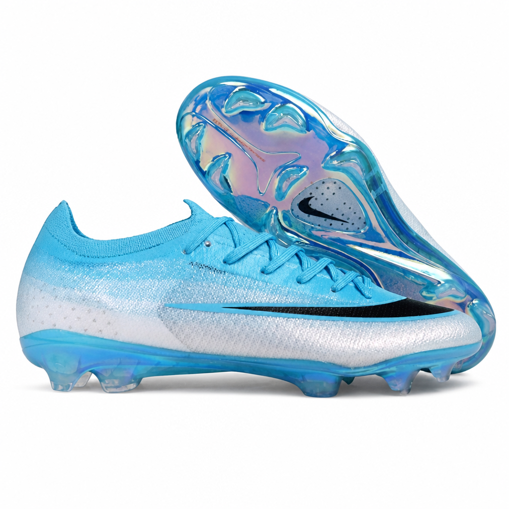 CRAMPONS MERCURIAL VAPOR 17 ELITE SE FG BLEU CIEL