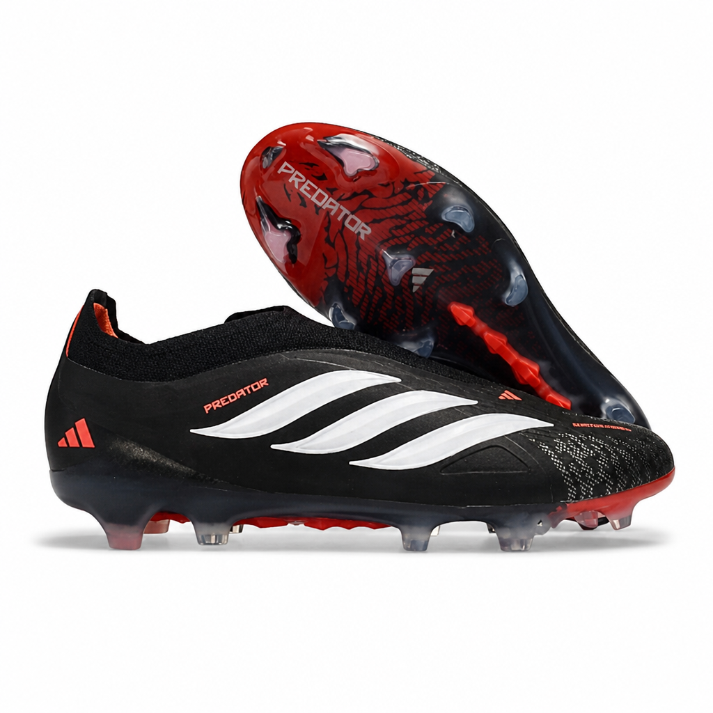 CRAMPONS 26 PREDATOR ELITE LL FG NOIR ET ROUGE