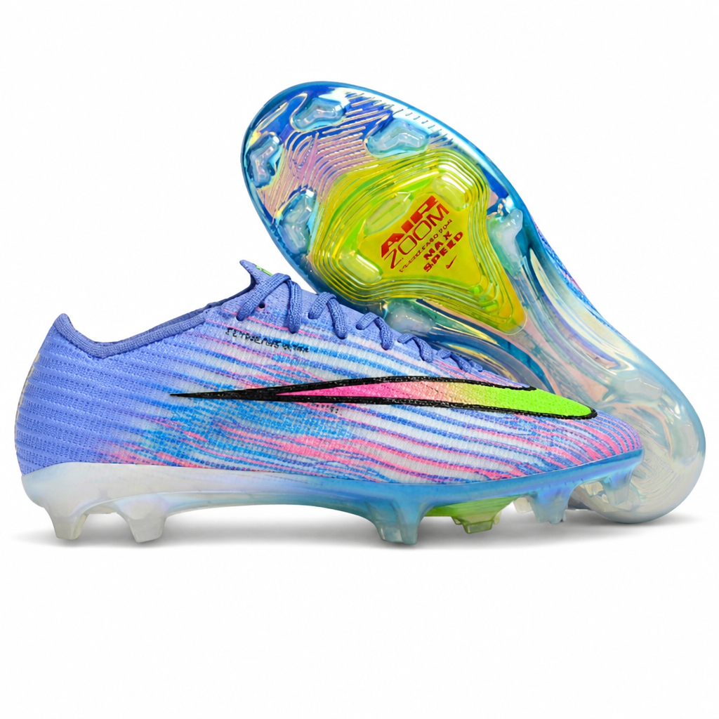 CRAMPONS AIR ZOOM MERCURIAL VAPOR 17 ELITE CR7 FG BLEU ET VERT