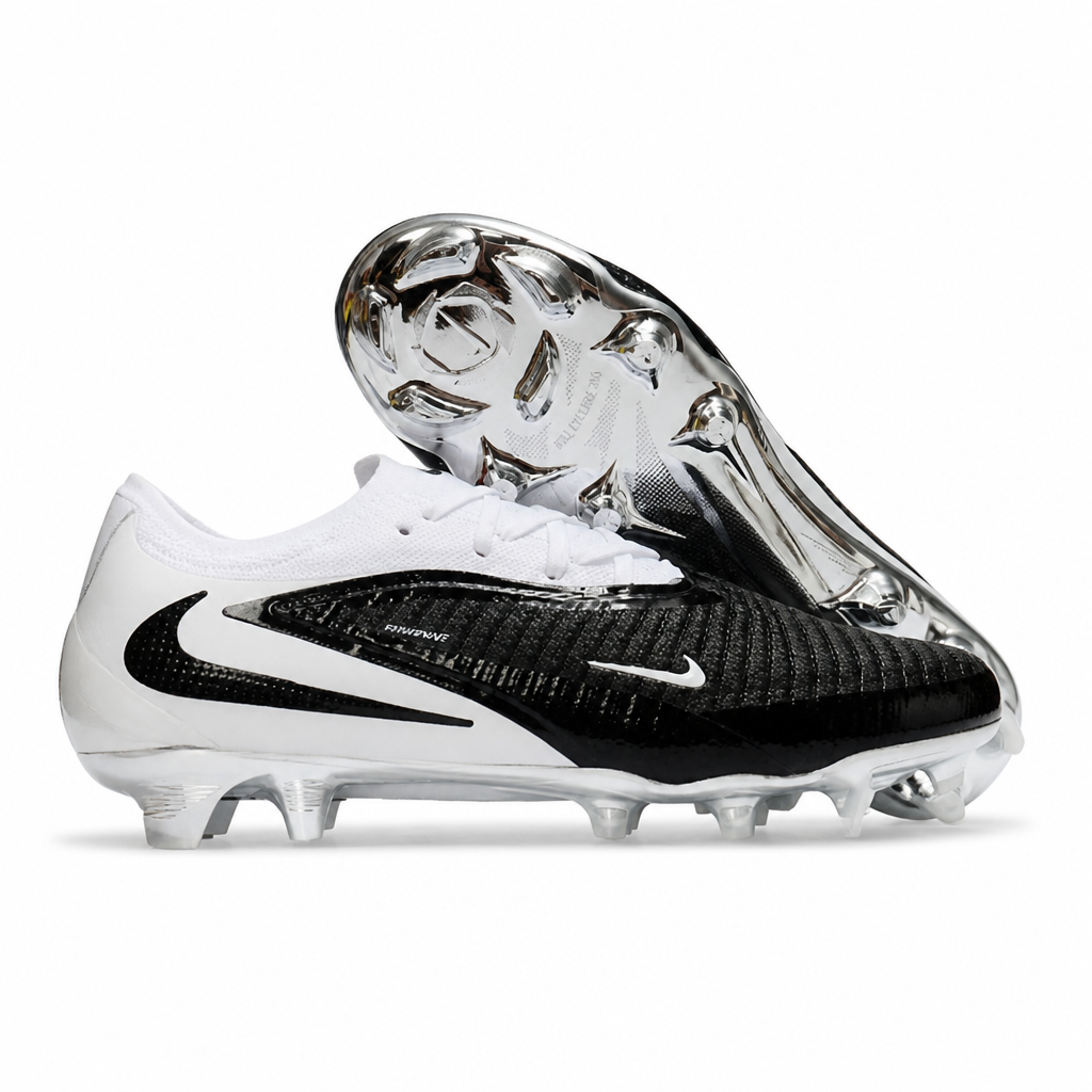 CRAMPONS PHANTOM GX III ELITE FG BLANC ET NOIR CHROME