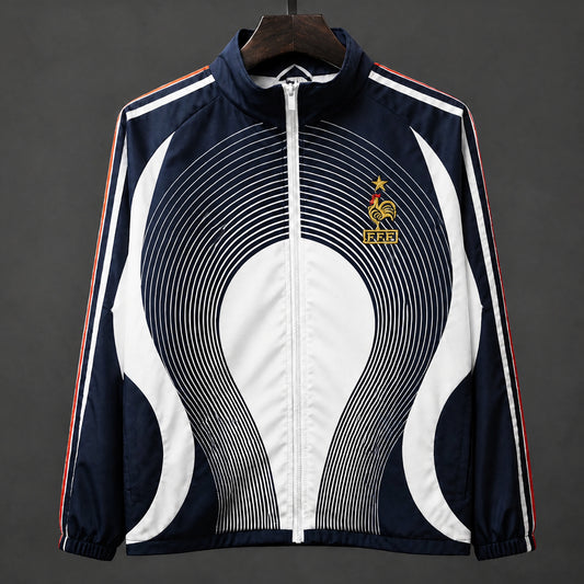 VESTE FRANCE COUPE-VENT VINTAGE 2006 BLEU MARINE