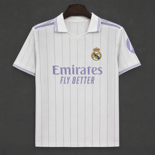 MAILLOT REAL MADRID 26/27 POLO VINTAGE BLANC