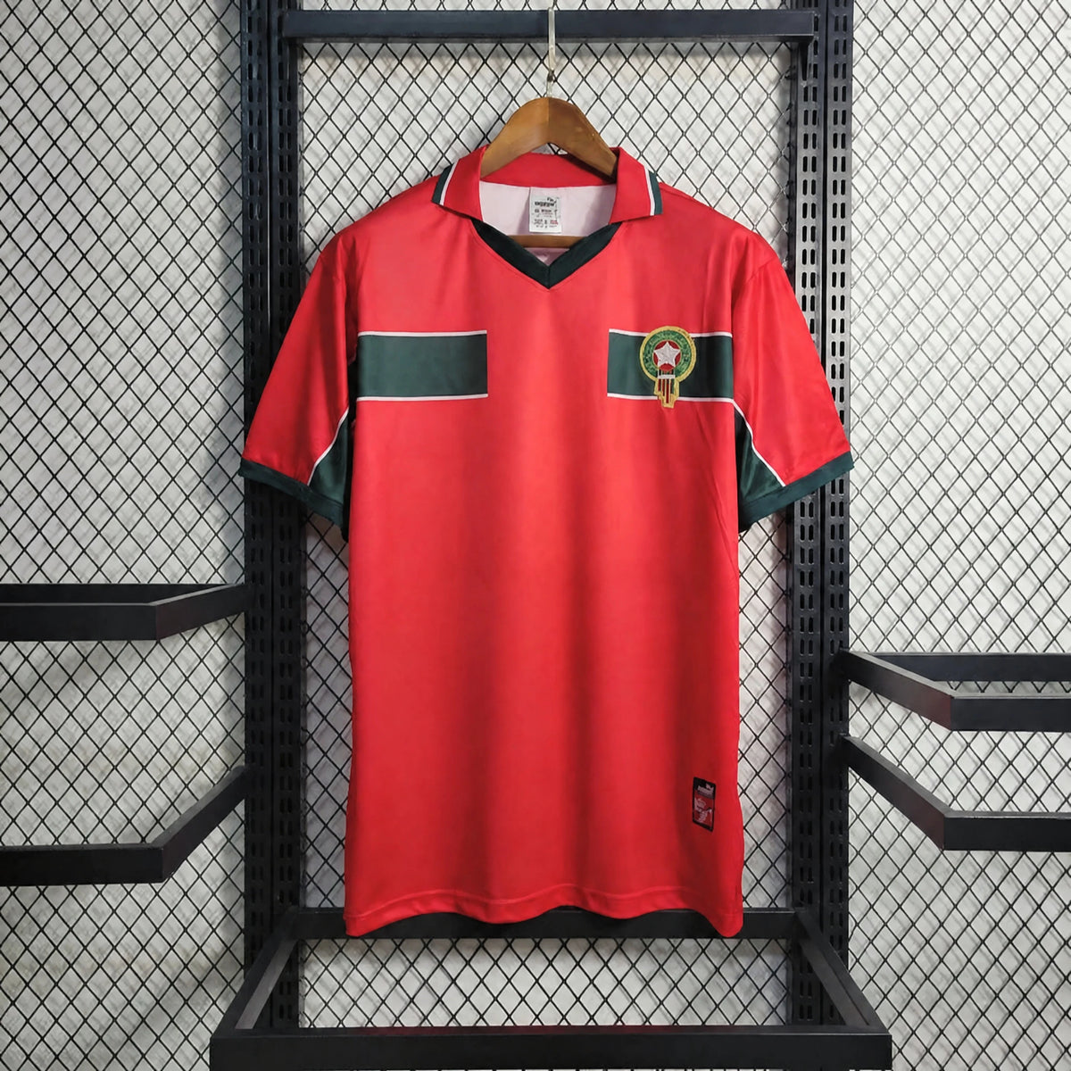 MAILLOT RÉTRO MAROC 1998 THIRD ROUGE