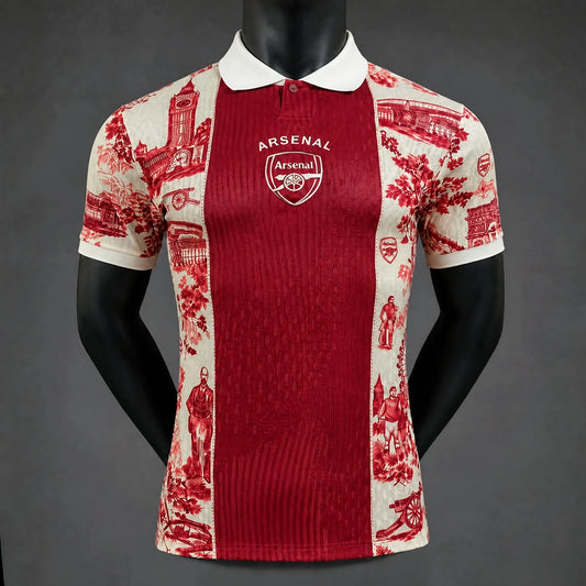 MAILLOT ARSENAL PLAYER 26/27 X DIOR POLO ROUGE
