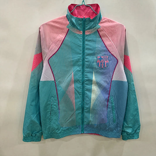 VESTE BARCELONE COUPE-VENT 25/26 TURQUOISE ET ROSE