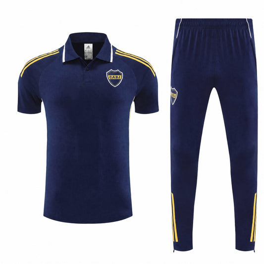 SURVÊTEMENT BOCA JUNIORS 26/27 POLO BLEU MARINE
