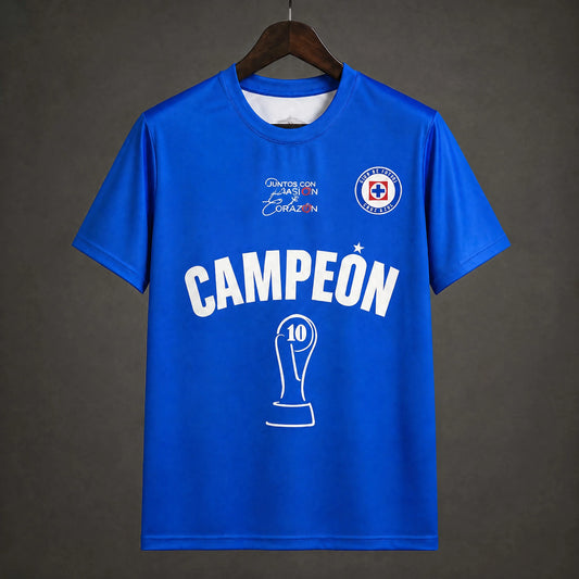 MAILLOT CRUZ AZUL 26/27 LA DÉCIMA BLEU