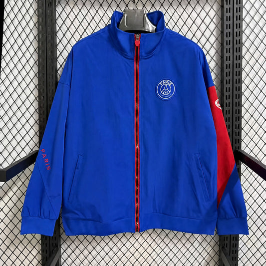 VESTE PSG COUPE-VENT 25/26 BLEU ET ROUGE