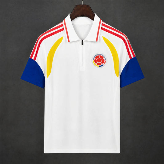 MAILLOT COLOMBIE 2026 POLO ENTRAINEMENT BLANC
