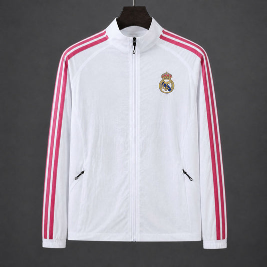 VESTE REAL MADRID COUPE-VENT 26/27 BLANC