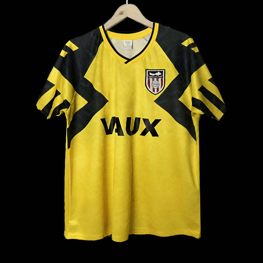 MAILLOT RÉTRO SUNDERLAND 1992/93 EXTÉRIEUR JAUNE