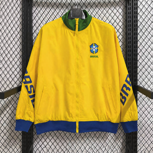 VESTE BRÉSIL COUPE-VENT 2026 JAUNE