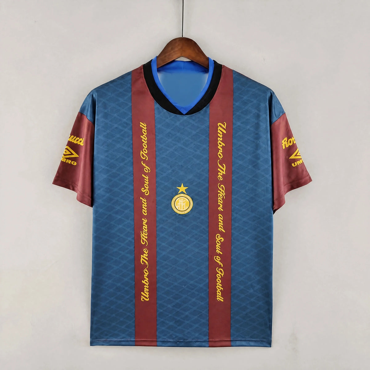 MAILLOT RÉTRO INTER MILAN 1994/95 ENTRAINEMENT ROUGE ET BLEU