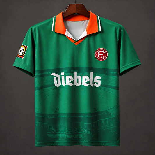 MAILLOT FORTUNA DÜSSELDORF RÉTRO 1996/97 EXTÉRIEUR VERT
