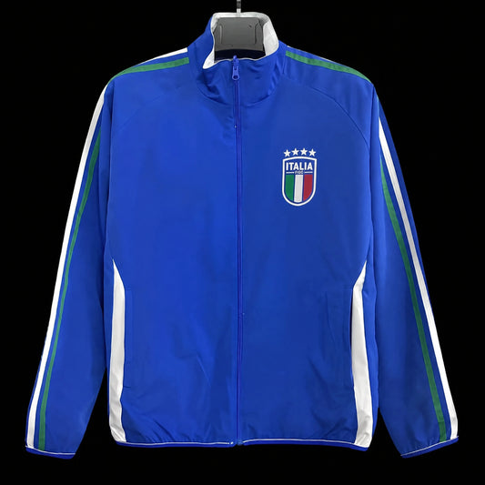 VESTE ITALIE COUPE-VENT 2026 BLEU