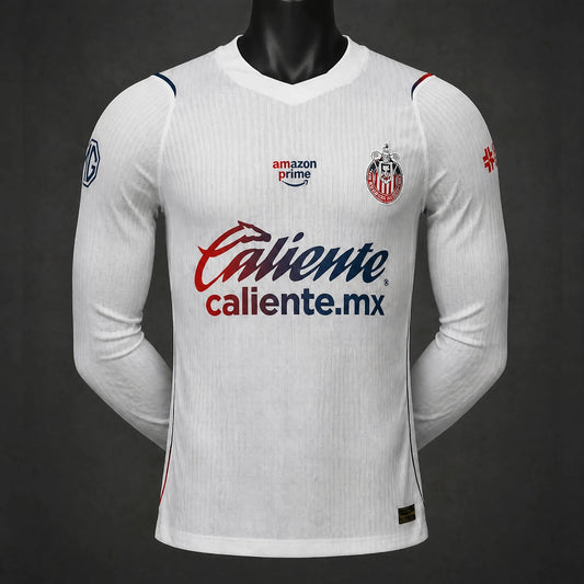 MAILLOT MANCHES LONGUES CHIVAS PLAYER 26/27 EXTÉRIEUR BLANC