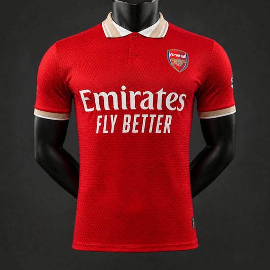 MAILLOT ARSENAL PLAYER 26/27 POLO ROUGE ET JAUNE