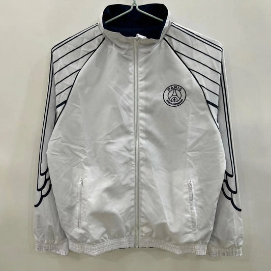 VESTE PSG COUPE-VENT 25/26 RÉVERSIBLE BLANC ET BLEU MARINE