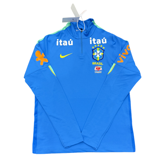 PULL ZIPPÉ BRÉSIL X BLEU