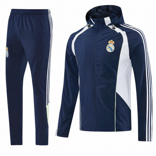 SURVÊTEMENT REAL MADRID 26/27 BLEU MARINE COUPE-VENT