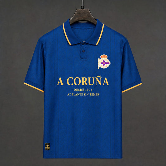 MAILLOT LA COROGNE ÉDITION SPÉCIALE 26/27 120 ANS POLO BLEU
