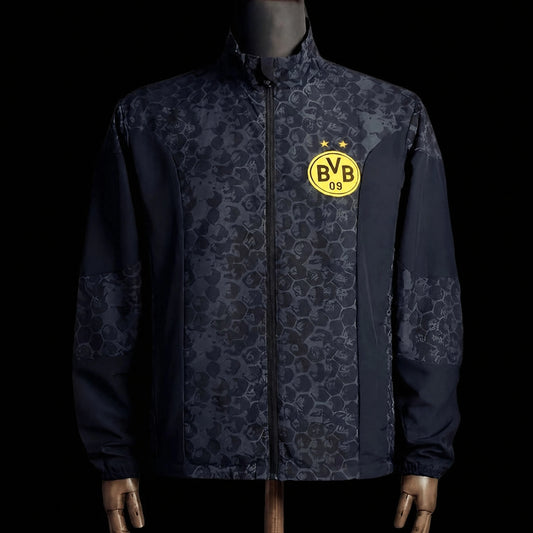 VESTE DORTMUND COUPE-VENT 2026 RÉVERSIBLE NOIR