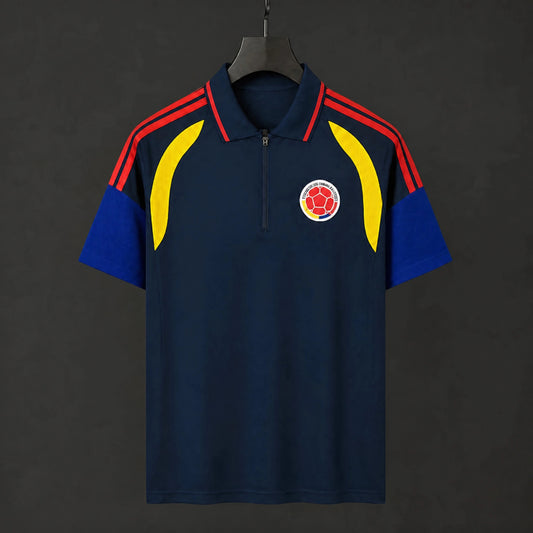 MAILLOT COLOMBIE 2026 POLO ENTRAINEMENT BLEU MARINE