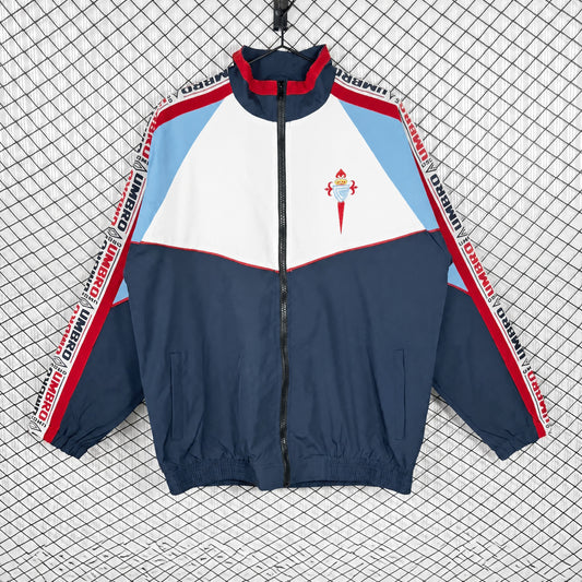 VESTE CELTA VIGO COUPE-VENT VINTAGE 1998/99 BLEU MARINE ET BLANC