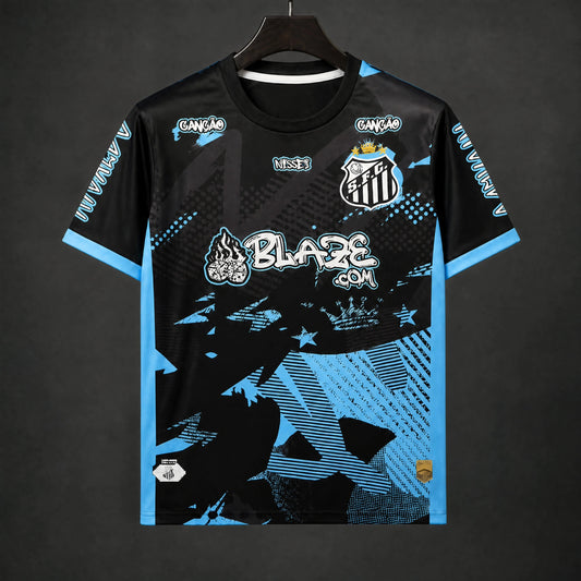 MAILLOT SANTOS ÉDITION SPÉCIALE 25/26 NEYMAR NOIR BLEU