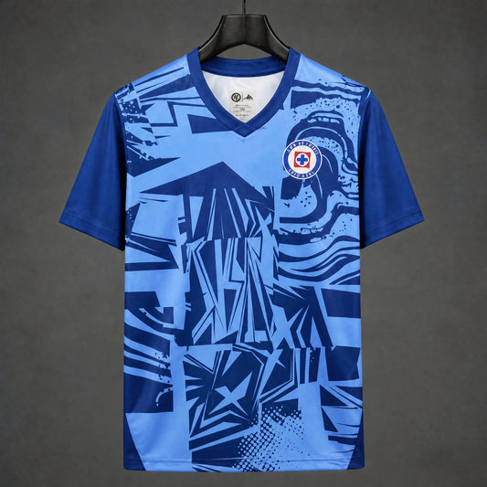 MAILLOT CRUZ AZUL 26/27 AVANT-MATCH BLEU