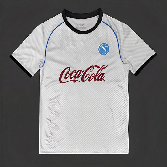 MAILLOT NAPLES ÉDITION SPÉCIALE 25/26 ENTRAINEMENT BLANC ARGENT