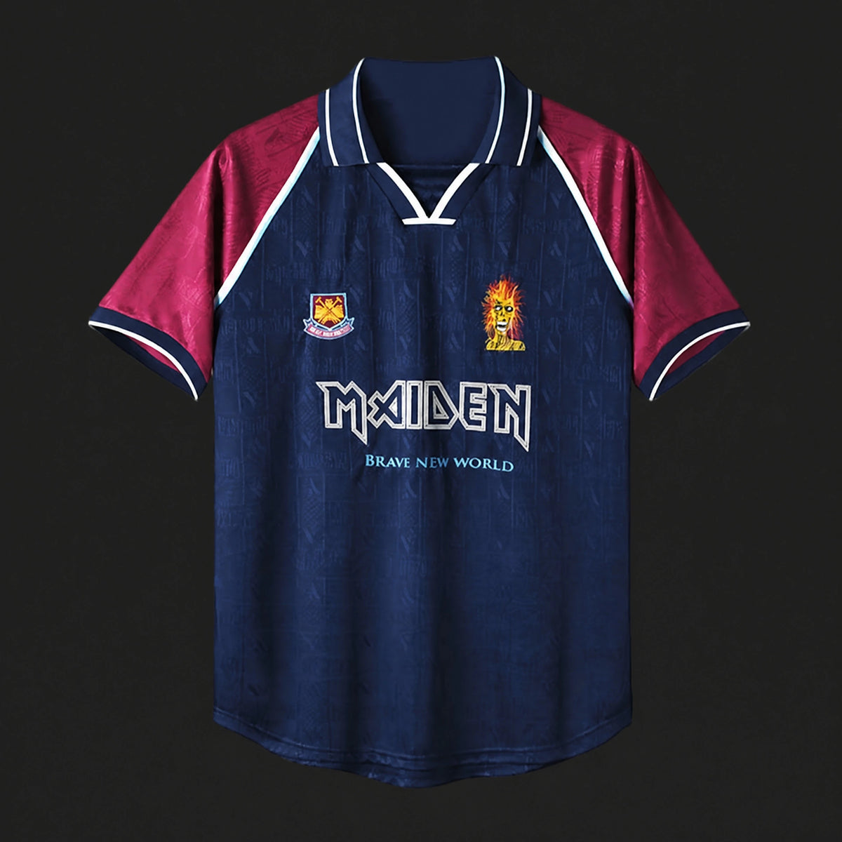 MAILLOT RÉTRO WEST HAM X IRON MAIDEN 1999/01 DOMICILE