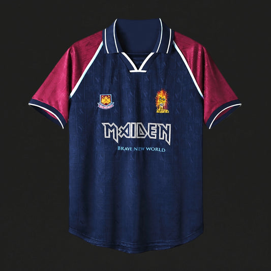 MAILLOT RÉTRO WEST HAM X IRON MAIDEN 1999/01 DOMICILE