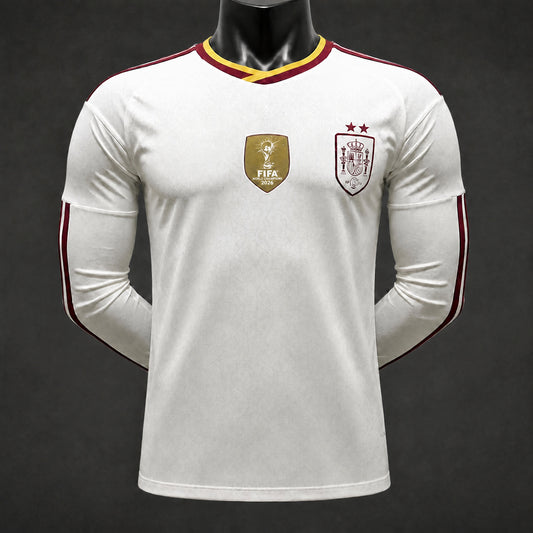 MAILLOT MANCHES LONGUES ESPAGNE PLAYER 2026 EXTÉRIEUR 2 ÉTOILES