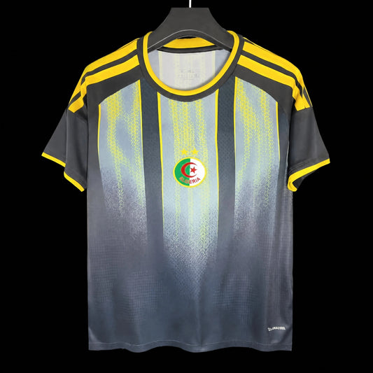 MAILLOT ALGÉRIE 2026 AVANT-MATCH GRIS JAUNE