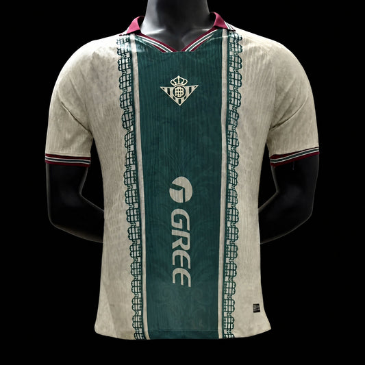 MAILLOT BETIS PLAYER 25/26 BLANC BANDE VERTE