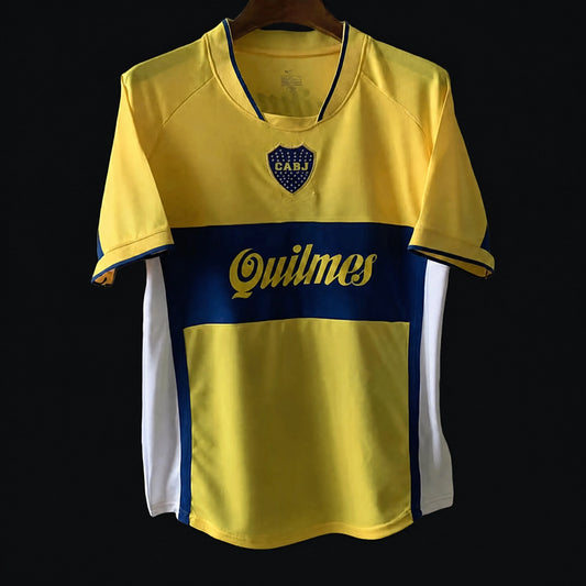 MAILLOT RÉTRO BOCA JUNIORS 2001/02 EXTÉRIEUR JAUNE