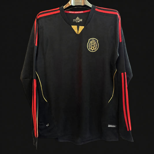 MAILLOT MANCHES LONGUES MEXIQUE RÉTRO 2011 EXTÉRIEUR NOIR